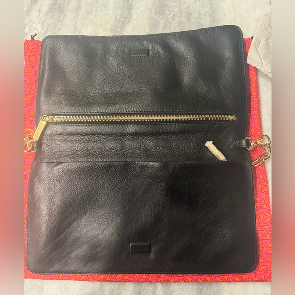 Tory Burch Black Leather Clutch